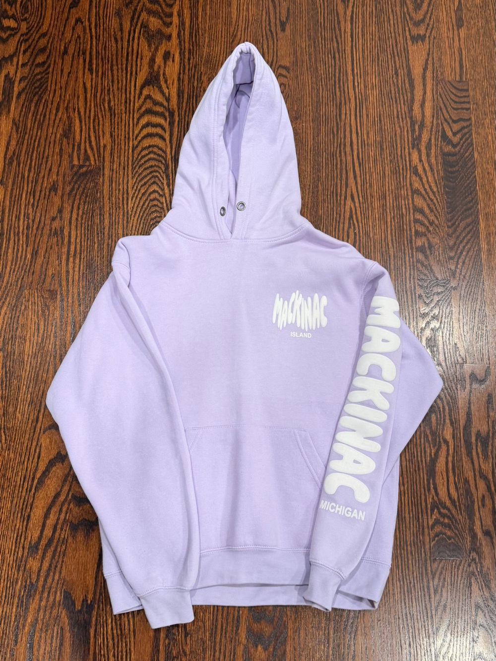 Mackinac Island Lavender Hooded Sweatshirt - Size S